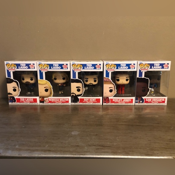 Complete Funko Pop! Television Ted Lasso Figure Set 1351-1355